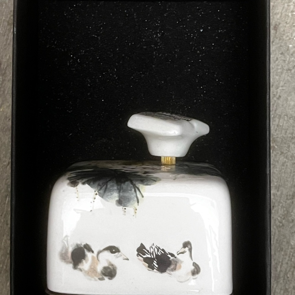 One-of-a-Kind Moony Music Box by HKStudio. Plays Somewhere Over the Rainbow.